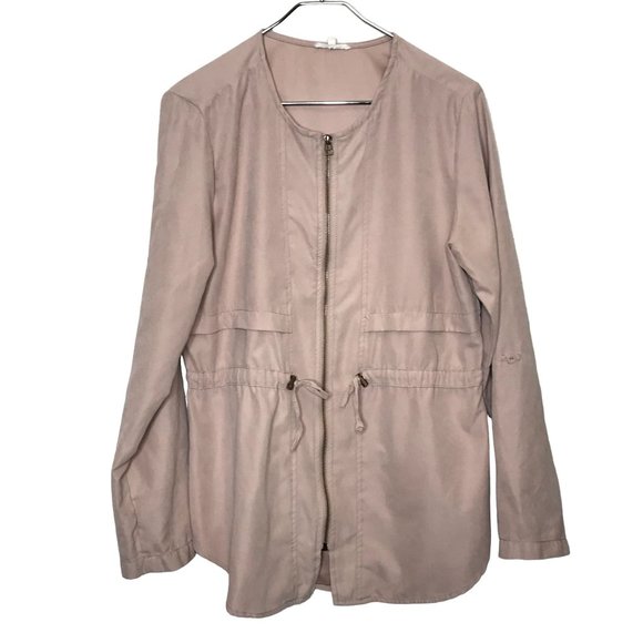 Maurices Jackets & Blazers - 🍀5 For $25 Maurices Lightweight Mauve Jacket With Roll Tab Sleeves Size Large